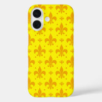 Fleur de lis Motif jaune