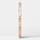 Coques Case-Mate iPhone Fleur de lis motif Pastel Quartz (Verso / Gauche)