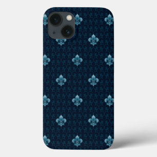 iPhone 13 Coque Fleur De Lis Pattern