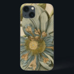 Coques Pour iPhone Fleur de Lotus Bleu sur Arrière - plan Tan avec éc<br><div class="desc">Une belle fleur de lotus bleu en pleine floraison est au centre de cette pièce. Le centre jaune est presque hypnotisant dans sa gloire. Ajoutez un peu d'élégance à votre maison avec cette impression !</div>