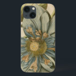 Coques Pour iPhone Fleur de Lotus Bleu sur Arrière - plan Tan avec éc<br><div class="desc">Une belle fleur de lotus bleu en pleine floraison est au centre de cette pièce. Le centre jaune est presque hypnotisant dans sa gloire. Ajoutez un peu d'élégance à votre maison avec cette impression !</div>
