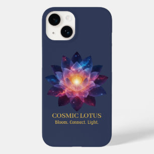 Coque Pour iPhone 14 Fleur de Lotus Cosmique Énergie de Fleur de Gala