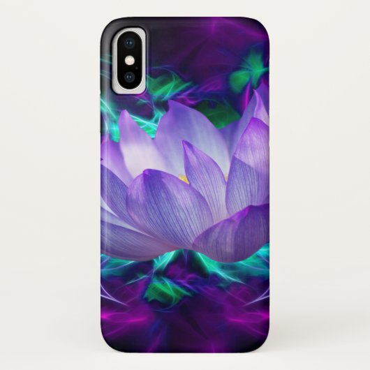 Coques Case-Mate iPhone Fleur de lotus pourpre et sa signification (Dos)