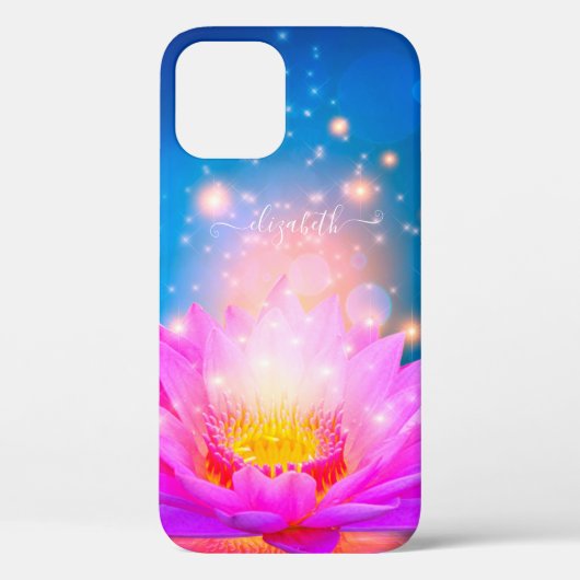 Coques Case-Mate iPhone Fleur de Lotus pourpre, Lac, Bleu, Zen (Verso)