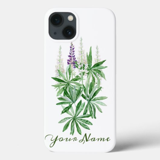 Coques Case-Mate iPhone Fleur de lupin (Verso)