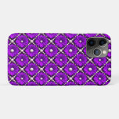 Coques Case-Mate iPhone Fleur de Luxe Violet Royal ✨ Luxe Perle de Perles (Dos (Horizontal))