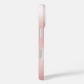 Coques Case-Mate iPhone Fleur de Lys 3D Métallisé Rose Poudré (Verso / Droite)
