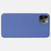 Coques Case-Mate iPhone Fleur de maïs bleu foncé de couleur solide (Dos (Horizontal))