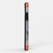 Coques Case-Mate iPhone Fleur de Mandala bleu et rouge (Dos/Droite)