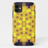 Coques Case-Mate iPhone Fleur de Mandala jaune violet et vert (Dos)