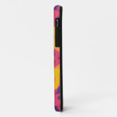 Coques Case-Mate iPhone Fleur de Mandala rose violet et jaune (Dos/Gauche)