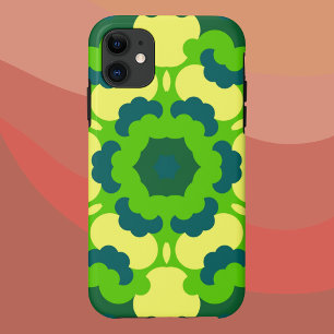Case-Mate iPhone Case Fleur de Mandala vert jaune et bleu
