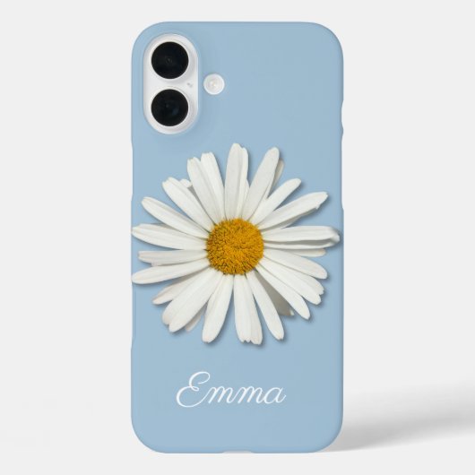 Coques Case-Mate iPhone Fleur de marais tendance - Bleu de mode floral (Verso)