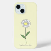 Coques Case-Mate iPhone Fleur de marguerite botanique jaune (Verso)