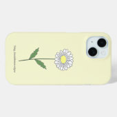 Coques Case-Mate iPhone Fleur de marguerite botanique jaune (Verso (horizontal))