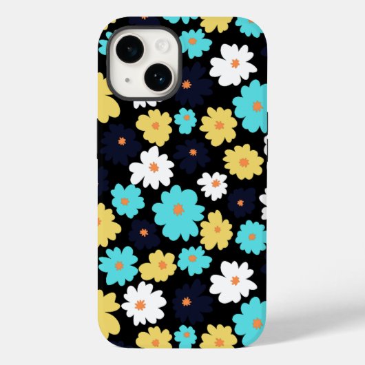 Coques Case-Mate iPhone Fleur de marguerite contemporaine (Verso)