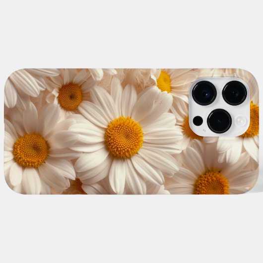 Coques Case-Mate iPhone Fleur de marguerite Pressée (Verso (horizontal))