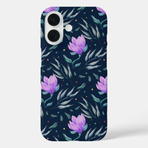Coques iPhone 16 Fleur de minuit
