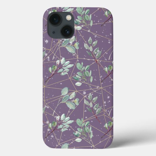 Coques Case-Mate iPhone Fleur de Noël 14 Motif (Verso)