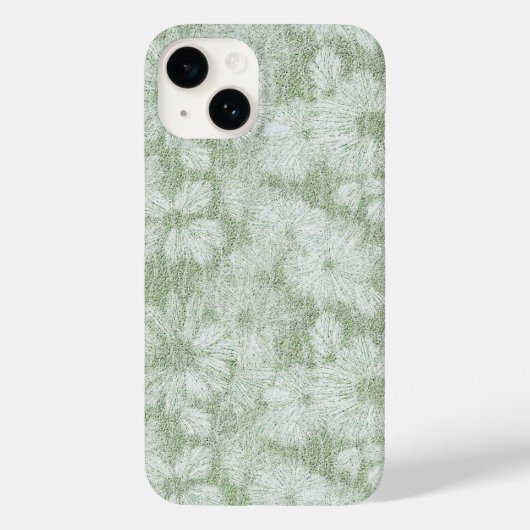 Coques Case-Mate iPhone Fleur de Pâquerette Veloutée Vert Citron (Verso)