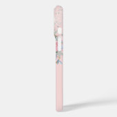 Coques Case-Mate iPhone Fleur de parties scintillant rose pâle (Verso / Gauche)