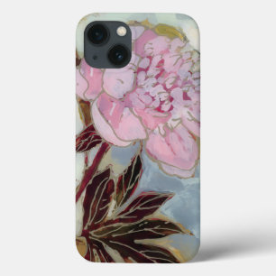 iPhone 13 Coque Fleur de pivoine rose