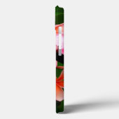 Coques Case-Mate iPhone Fleur de Plumeria vert rose tropical Photo florale (Verso / Gauche)