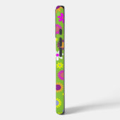 Coques Case-Mate iPhone Fleur de pouvoir vert brillant (Verso / Gauche)