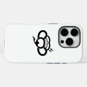 Coques Case-Mate iPhone Fleur de prune en forme de grue ombragée (Verso (horizontal))