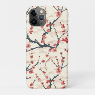 Case-Mate iPhone Case Fleur de prunier japonais Corail rouge Motif de va