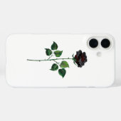 Coques Case-Mate iPhone Fleur de rose noire (Verso (horizontal))