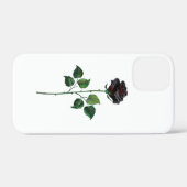 Coques Case-Mate iPhone Fleur de rose noire (Verso (horizontal))