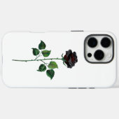 Coques Case-Mate iPhone Fleur de rose noire (Verso (horizontal))
