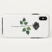 Coques Case-Mate iPhone Fleur de rose noire (Dos (Horizontal))