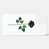 Coques Case-Mate iPhone Fleur de rose noire (Verso (horizontal))