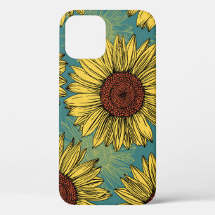 Case-Mate iPhone Case Fleur de soleil à main bleu