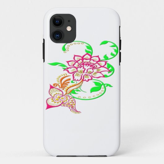 Coques Case-Mate iPhone Fleur de tatouage (Dos)