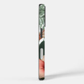 Coques Case-Mate iPhone Fleur de Tilleul Tropicale Monogramme Design d'Île (Verso / Droite)