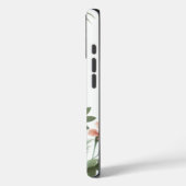 Coques Case-Mate iPhone Fleur de Tilleul Tropicale Monogramme Design d'Île (Verso / Gauche)
