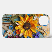 Coques Case-Mate iPhone Fleur de tournesol Fleur sauvage Conception de méd (Verso (horizontal))