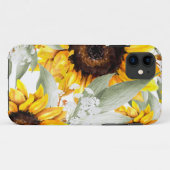 Coques Case-Mate iPhone Fleur de tournesol Jaune Floral Rustique Automne F (Dos (Horizontal))