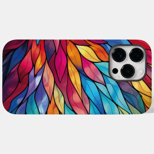 Coques Case-Mate iPhone Fleur de verre rayé (Verso (horizontal))