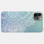 Coques Case-Mate iPhone Fleur de vie Mandala pastel bleu (Dos (Horizontal))
