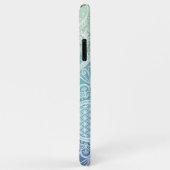 Coques Case-Mate iPhone Fleur de vie Mandala pastel bleu (Dos/Droite)