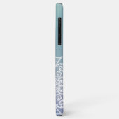 Coques Case-Mate iPhone Fleur de vie Mandala pastel bleu (Dos/Gauche)