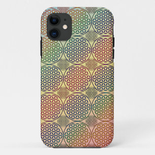 Case-Mate iPhone Case Fleur de vie - motif de grunge de timbre 1