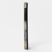 Coques Case-Mate iPhone Fleur de vie - motif de timbre - sable bleu (Dos/Gauche)