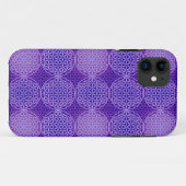 Coques Case-Mate iPhone Fleur de vie - motif de timbre - violet (Dos (Horizontal))