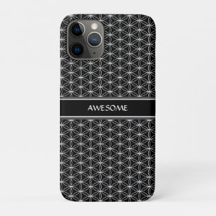 Case-Mate iPhone Case Fleur de vie Motif sur noir