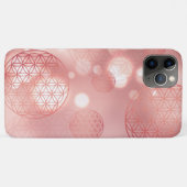 Coques Case-Mate iPhone Fleur de vie rouge or éclat (Dos (Horizontal))